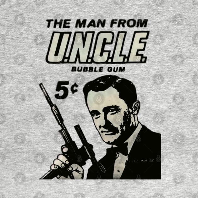 Vintage Man From U.N.C.L.E. with Napoleon Solo - Authentic, Distressed by offsetvinylfilm